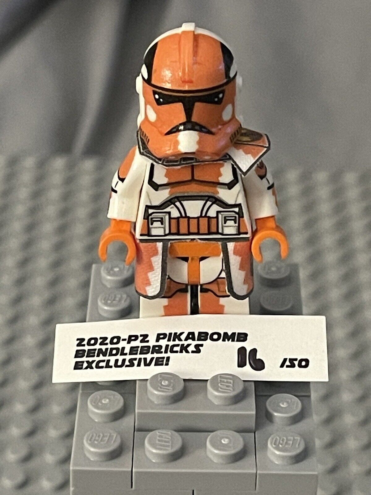 Lego Star Wars Pikabomb Custom Clone Bendlebricks 16/50 Limited Run!
