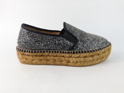 Gaimo Espadrilles Leather Glitter Shoes Uk 3 Eu 36 eBay UK