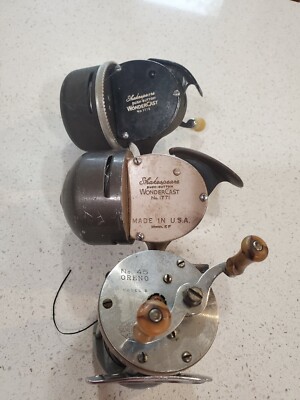 Moulinet De Pêche Vintage Shakespeare WonderCast 1771 & 1775 + Leurre Oreno N°45