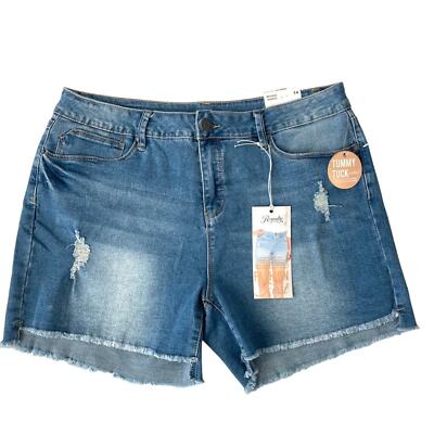 Royalty For Me Mid-Rise Jean Shorts Womens size 14
