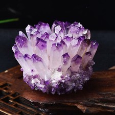 300g+ New Find Purple Phantom Quartz Crystal Cluster Mineral Specimen healing 1x