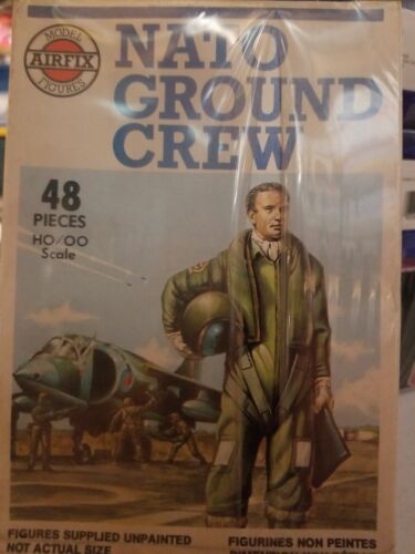 NOS 48 Pc. VTG 1981 Airfix HO/00 Scale NATO Ground Crew Model Figures Set Sealed - Picture 1 of 3