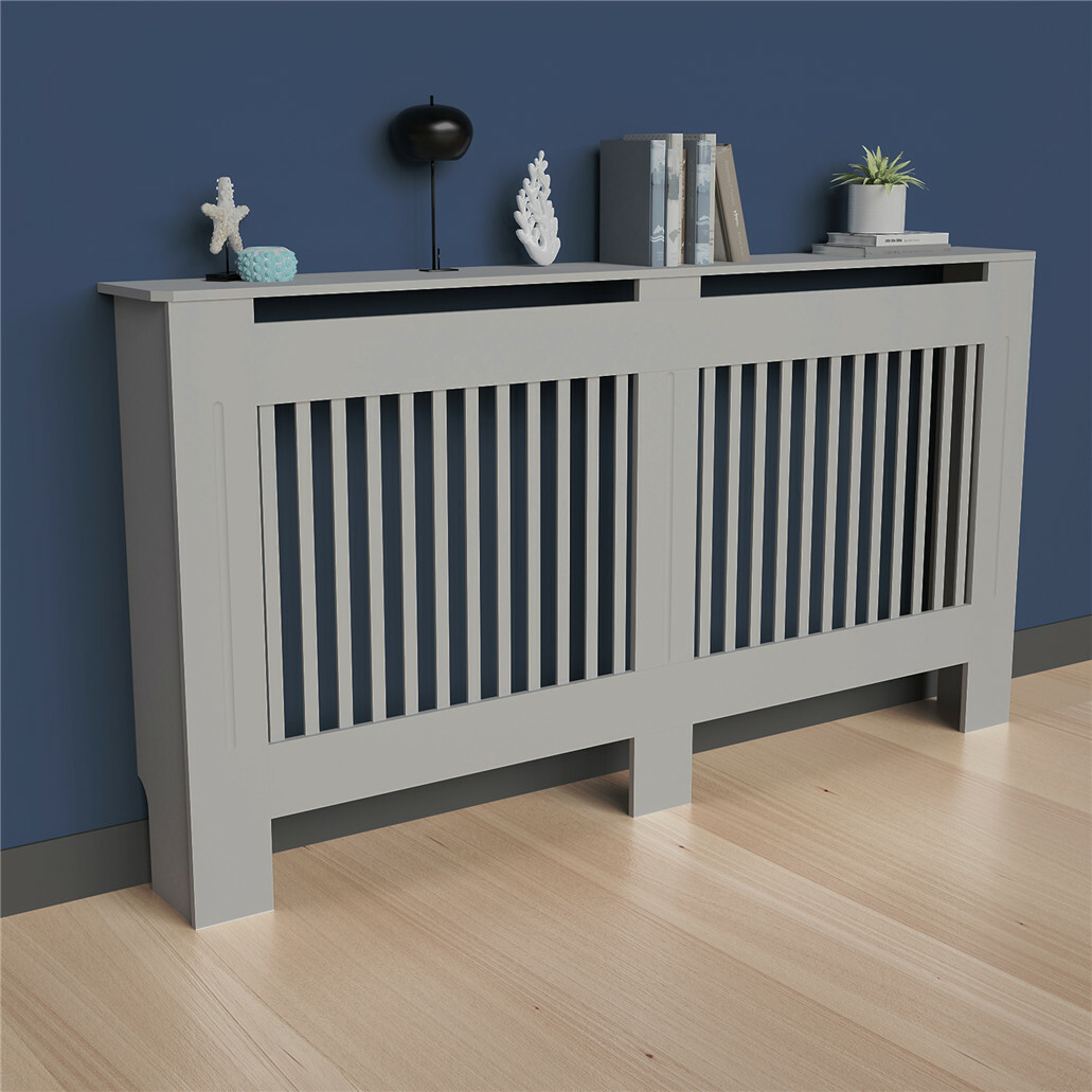 92/101m Radiator Cover Grill Shelf MDF Wood Modern