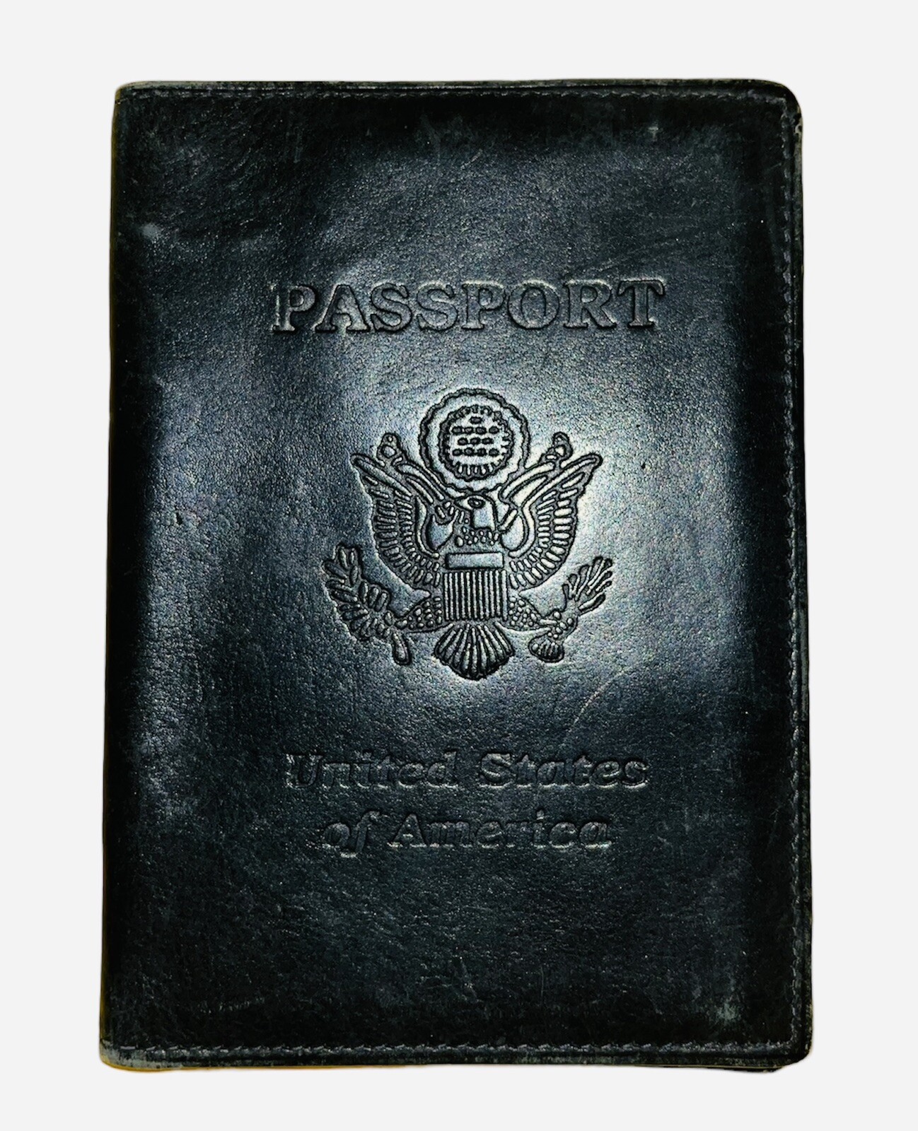 Passport Holder Cover Wallet Soft Leather Card Case Travel Accessory Black-image