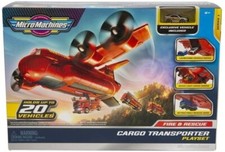 GRANDI GIOCHI MICRO MACHINES AEREO CARGO TRASPORTA VEICOLI CON AUTO INCLUSA