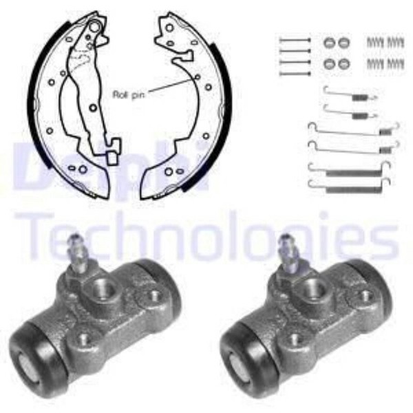 Delphi Bremsbackensatz Bremsbacken Hinten FüR Peugeot 304 Cabriolet _04B_-image