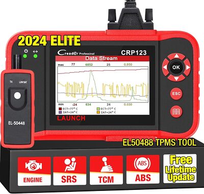 LAUNCH CRP123 Car OBD2 Scanner Code Reader Check Engine ABS SRS Diagnostic Tool