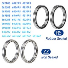 6821RS-6932RS Rubber Sealed 6911ZZ-6918ZZ Iro...