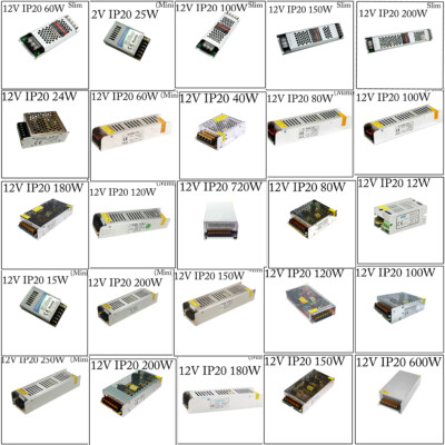 DC 5V 12V 24V LED Netzteil Trafo Schaltnetzteil Adapter Netzteil LED Streifen