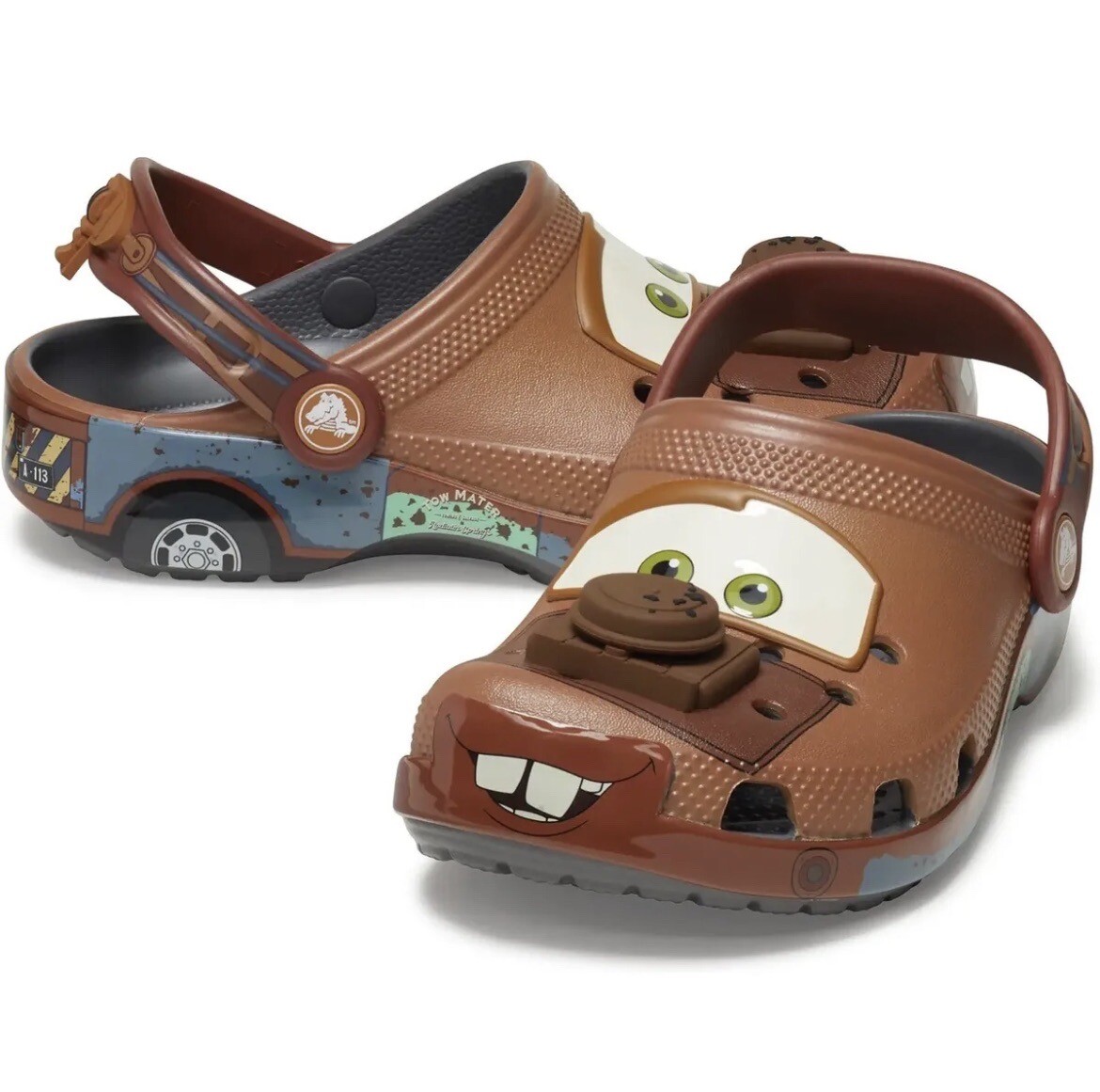 Crocs X Disney Pixar Classic Clog Mater Junior Size J1 UK 1 FAST