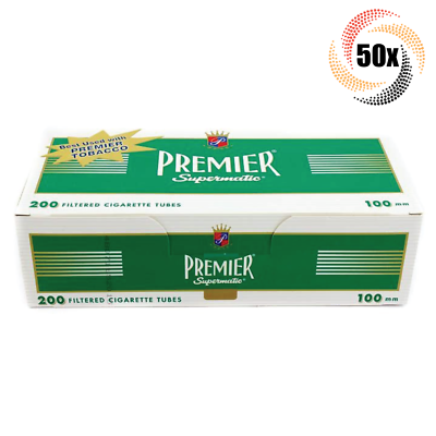 50x Boxes Premier Menthol Green 100MM 100's ( 10,000 Tubes ) Cigarette  Tubes RYO
