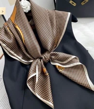 100% Mulberry Silk Scarf Women's Square 90X90CM fashion Printed shawl Scarf A13