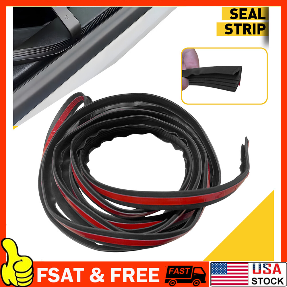 For Toyota 13ft V Shaped Car Side Windows Trim Edge Mould Rubber Sealing Strip