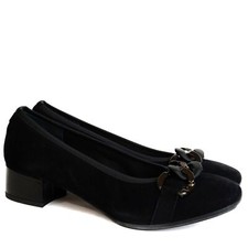 SOFFICE SOGNO DECOLLETE CAMOSCIO NERO TACCO MEDIO