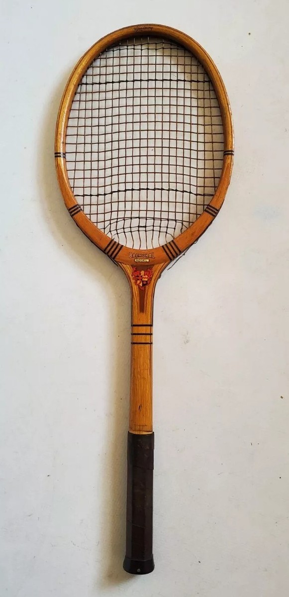 Raquette De Tennis Vintage AG Spalding Balmoral – Années 1940 Avec Presse D'origine