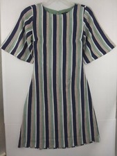 Ann Taylor sz 0 Striped Angel Sleeve Dress NWT 