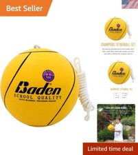 School Quality Tetherball Set - Soft-Touch Tetherball Ball and Rope