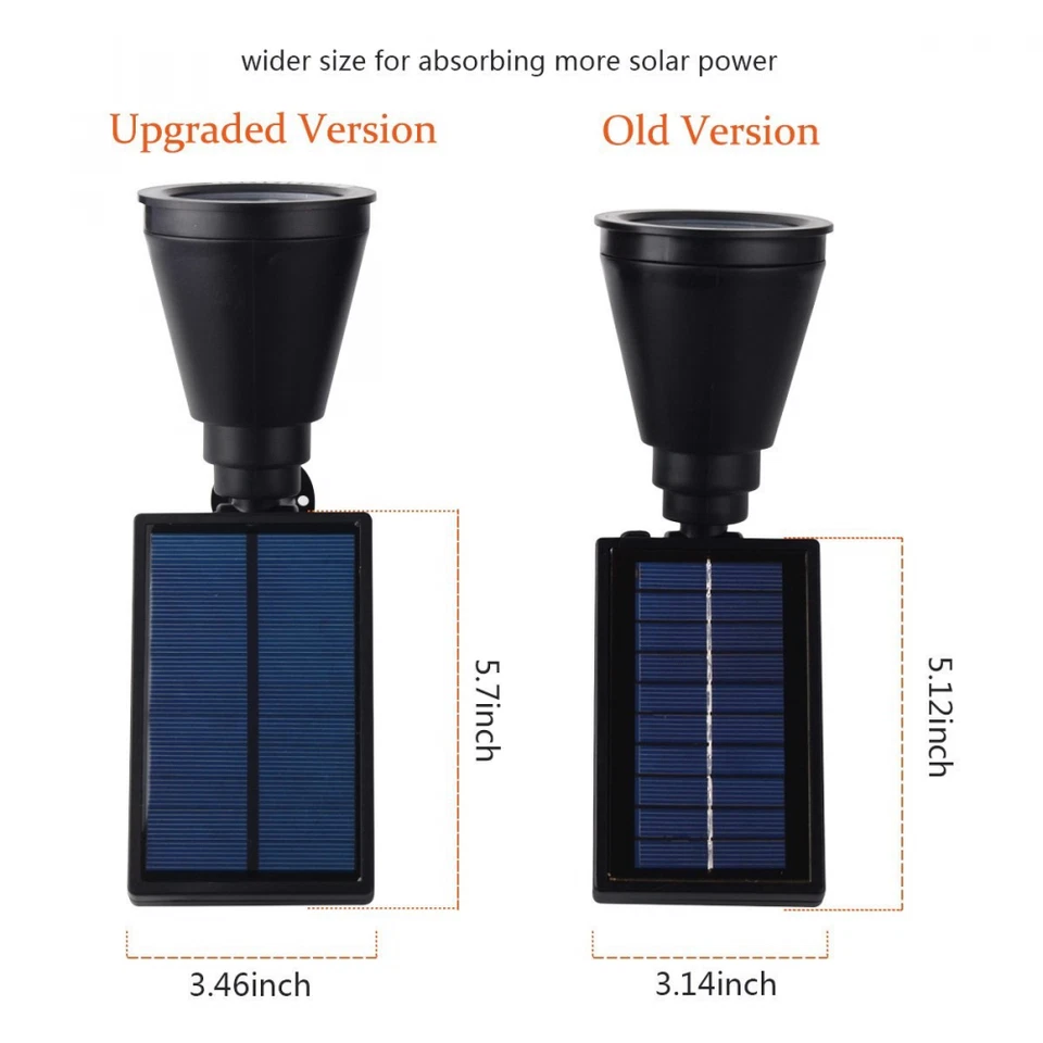 InnoGear Mejorado Luces Solares 2 en 1 Impermeable Exterior Paisaje Foco x2 Foto 3 de 4