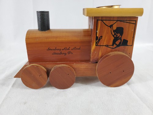 Railroad Museum of Pennsylvania Strasburg, PA Wooden Train Coin Bank - Free Ship - 第 2/10 張圖片