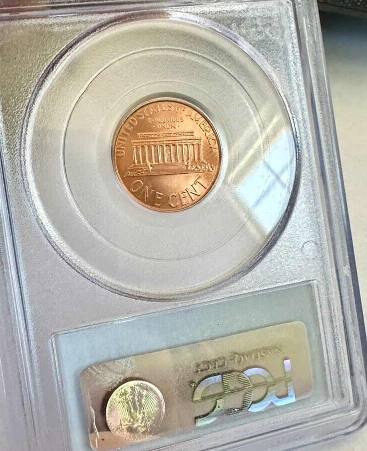 2005-S LINCOLN Memorial 1c ~ PCGS MS69 RD Satin ~ Awesome High Grade - Image 2 of 4