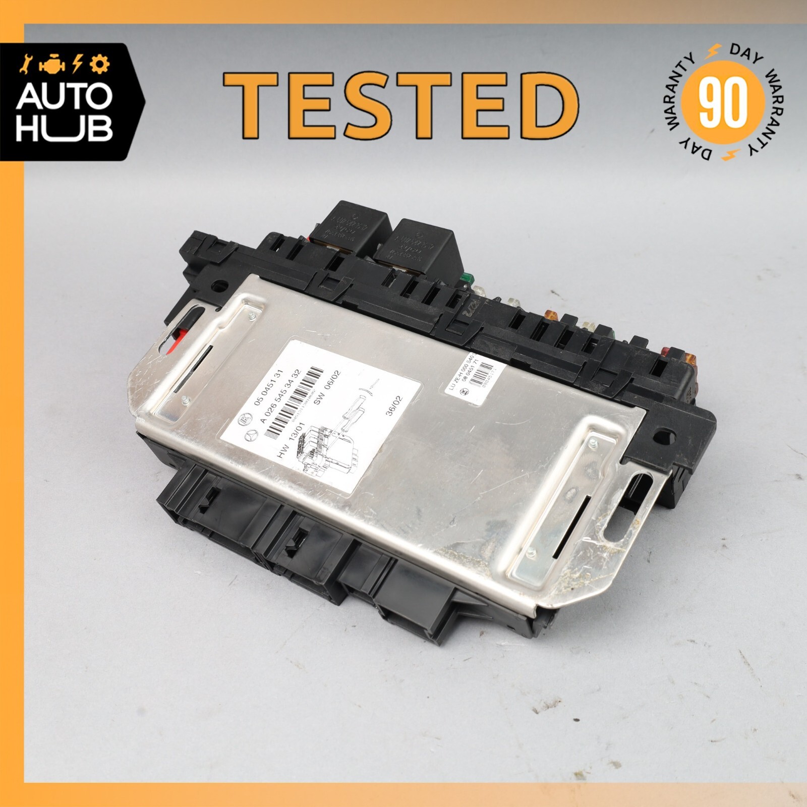 03-12 Mercedes R230 SL500 SL55 AMG Rear SAM Fuse Box Relay Module OEM