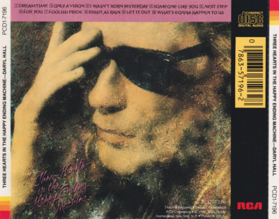 Three Hearts in the Happy Ending Machine b Daryl Hall (CD, 1986