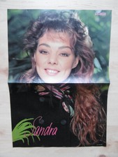 Sandra "Lauer/Cretu" autograph signed 28x40 cm poster folded