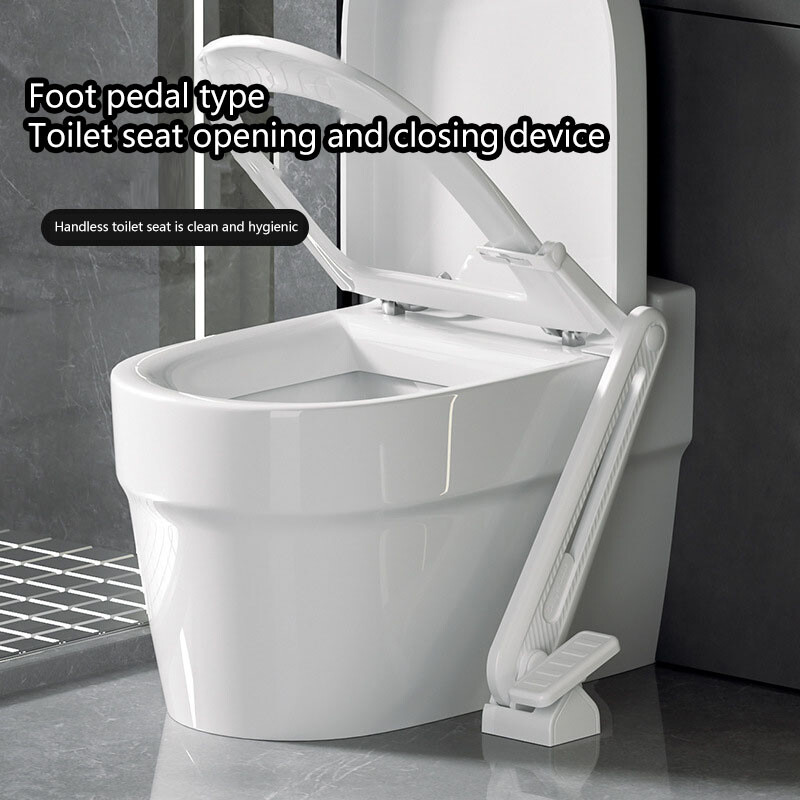 Toilet Seat Foot Pedal Lifter Universal Fits Touchless Toilet Lid