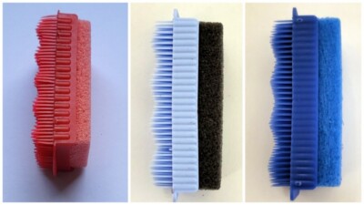 2in1 Handbürste mit Bimsstein Hände Füße Reinigung Hornhautentfernung 3 Farben