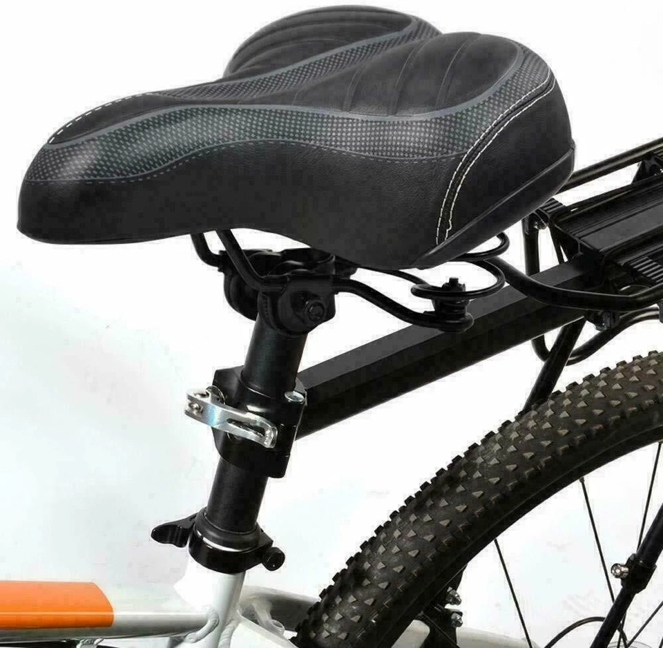 Cojín de gel para bicicleta cómodo ancho Big Bum cojín de asiento deportivo extra suave Foto 2 de 4