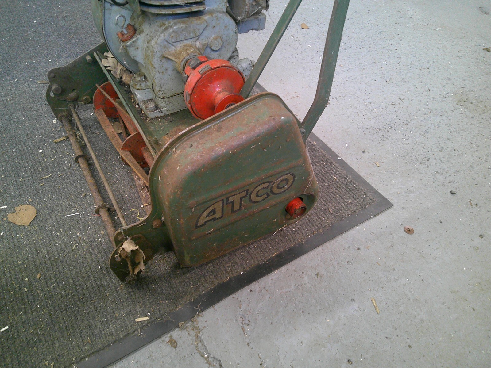 Vintage ATCO 14" Petrol lawn mower . Restoration Project . COLLECTION
