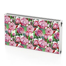 Modern Decorative Radiator Magnet Cover Skins Mat Rose Outline Picture