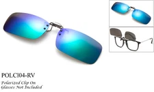 Polarized Clip On Sunglasses Flip Up Glasses Glare Blocking Lens UV Protection 