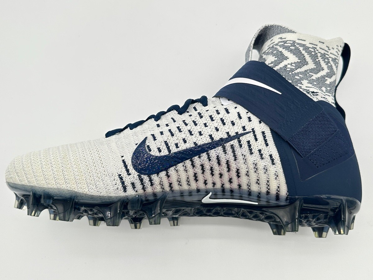 Nike Alpha Menace Elite 2 Flyknit Football Cleats BV2077-101 Mens Size Blue Nike Alpha Menace Elite 2 Football Navy Cleats Flyknit Men`s  main image 2