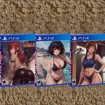 Steins;Gate Series | PS4 | CUSTOM COVER ARTS W/ CASE NO GAME