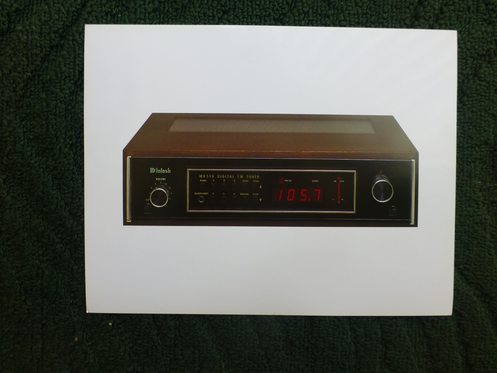 Mcintosh MR 510 DIGITAL FM TUNER FACTORY PHOTO