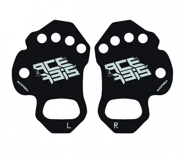 ACERBIS PALM PROTECTORS SAVERS BLACK MOTOCROSS MX ENDURO NO BLISTERS GLOVES BMX
