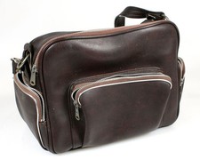  CAMERA BAG W/ STRAP, BROWN (12x6x10)