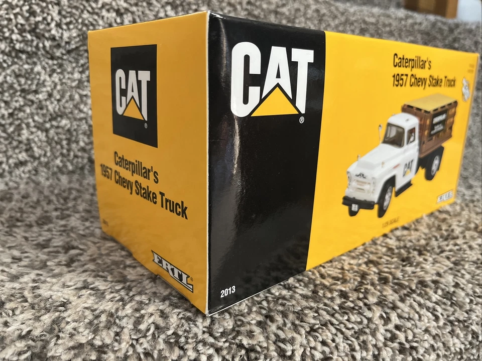 1996 Ertl 1/25 Scale Diecast Caterpillar's 1957 Chevy Stake Truck NEW!! - Image 2 of 3