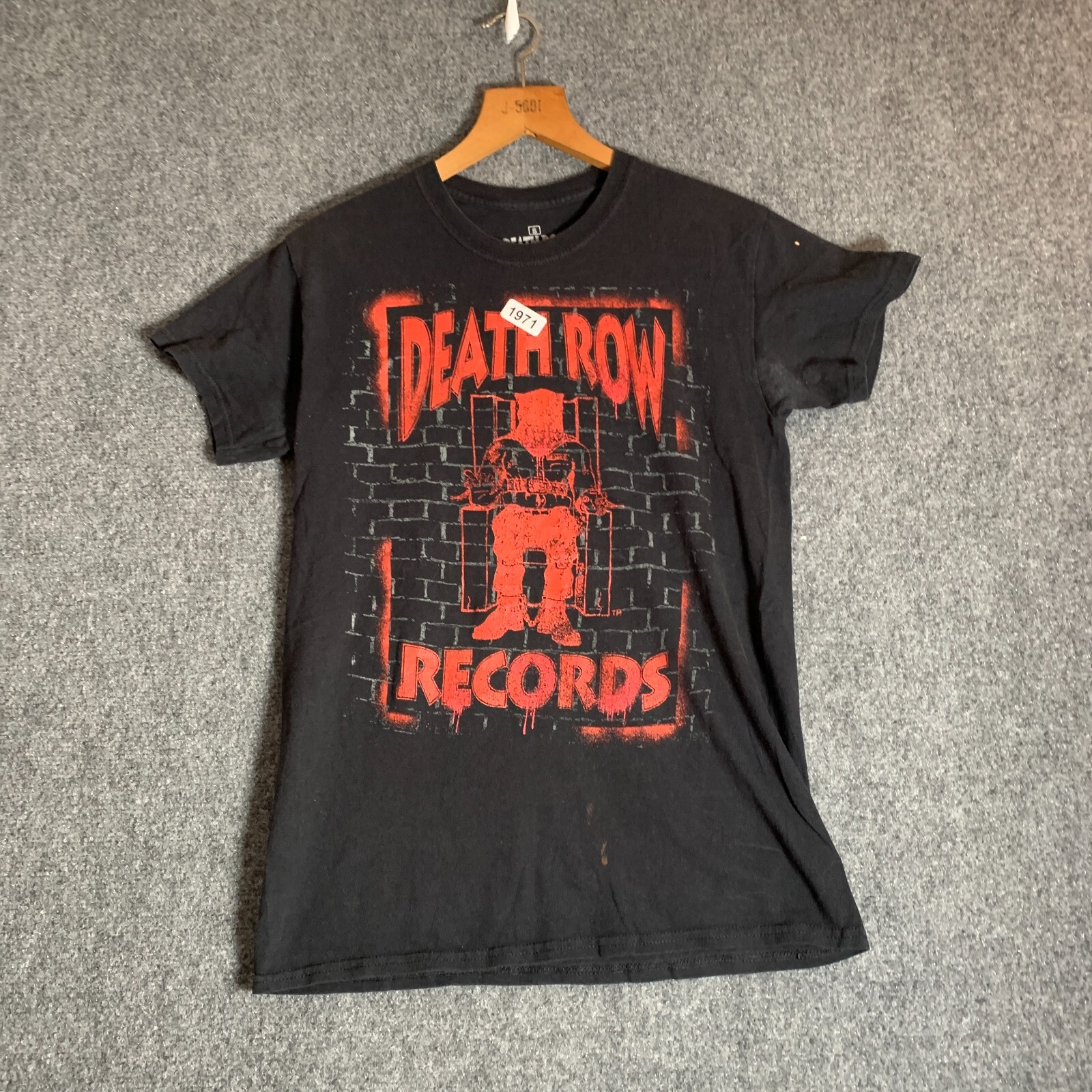 FILA Camicia moderna braccio della morte adulto taglia small nera manica corta uomo stampa grafica