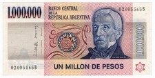 Argentina P-310 1000000 1,000,000 Pesos 1981 AUNC