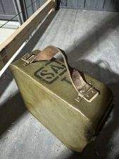 ORIGINAL WWII SOVIET RUSSIAN MAXIM 250RD AMMO CAN & AMMO BELT