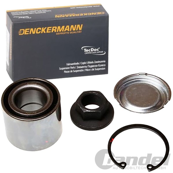Denckermann Radlager Satz Hinterachse Passend FüR Opel Corsa Tigra | W413104-image