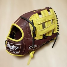 Rawlings HOH MLB COLOR SYNC 11.5 Softball Glove Choco/Yellow