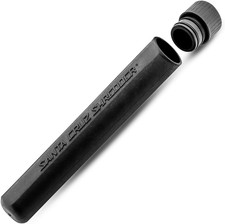 Tubo de almacenamiento - Contenedor hermético seguro para hierbas, especias y bien seco (negro)