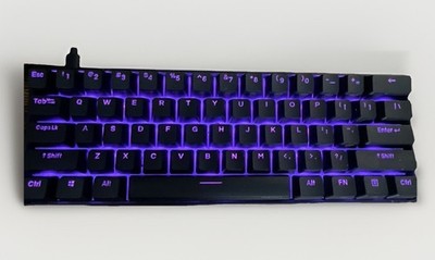 Anne Pro 2, 60% Wired/Wireless Mechanical Keyboard (Gateron Brown Switch) White