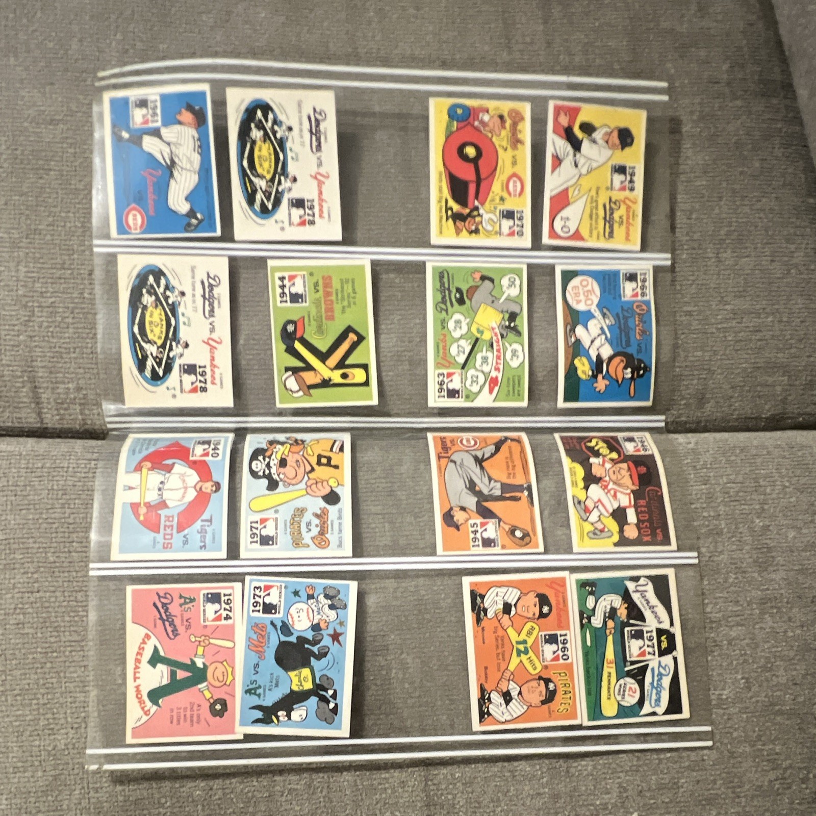 Fleer 1974 Laughlin Old Time Baseball Greats MLB Sticker Lot of 24 Aaron