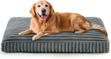 XL Dog Bed, Flat Pet Beds with Removable Washable Cover, Pet Mat Cute Dog Crate