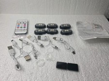 LED 6PCS Wireless Strobe Lights with Remote Control, 8 Colors USB