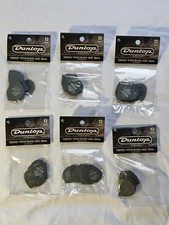 Dunlop 482P Tortex Pitch Black Jazz Guitar Picks .50 mm 6 Packs of 12 72 Picks